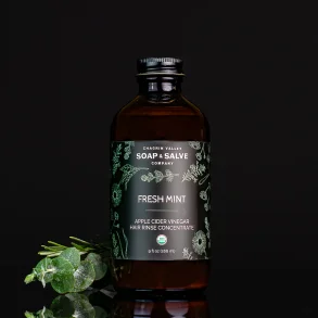 Apple Cider Vinegar hair rinse Fresh Mint: kologisk vegansk ACV-rens, alle hrtyper