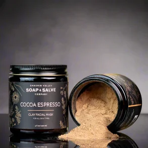 Cocoa & Espresso Clay Face Mask: ansigtsmaske alle hudtyper, akne, h�vede �jne