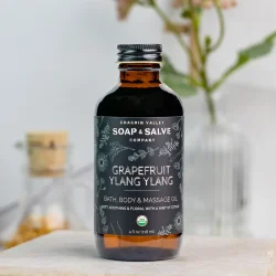 Grapefruit Ylang Ylang bad, krop, massageolie: afslappende