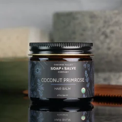 Coconut Primrose Hair balm: h�rkur, styling, leave in conditioner alle h�rtyper, anti-sk�l