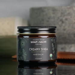 Creamy Shea Hair Balm: kologisk hrkur/balsam trt behandlet uregerligt hr