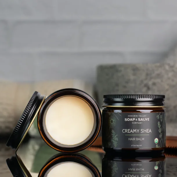 Creamy Shea Hair Balm: kologisk hrkur/balsam trt behandlet uregerligt hr