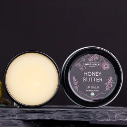 Organic lip balm Honey Butter: trre, solskoldede, revnede, sprukne lber