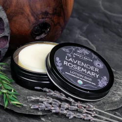 Lavender Rosemary Lotion Bar: tr revnet hud, hudirritationer, strkmrker