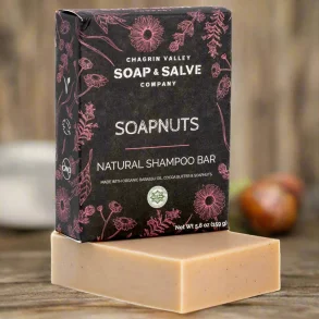 Soapnuts Shampoo bar: Uden duft, alle hrtyper, fylde glans, anti-hrtab, skl, gr hret sundt 160g