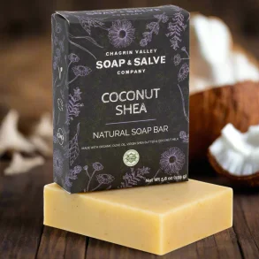 Coconut Shea sbebar: organisk sbe uden duft til flsom hud, tr, beskadiget og moden hud