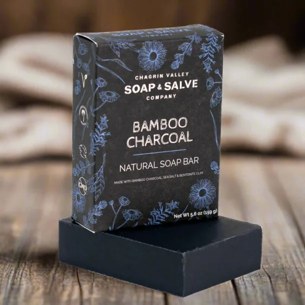 Bamboo Charcoal sbebar: Ansigt/krop fjerner urenheder/akne, tilfjer fugt, antibakteriel