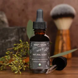 Organic Natural Beard Oil: sk�golie uden duft, bl�dg�r/plejer/fugter hud og sk�g, alle hudtyper