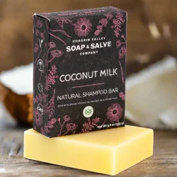 Coconut Milk kologisk shampoobar: alt hr, fremmer hrvkst, balsameffekt split-ends, trt hr 160g