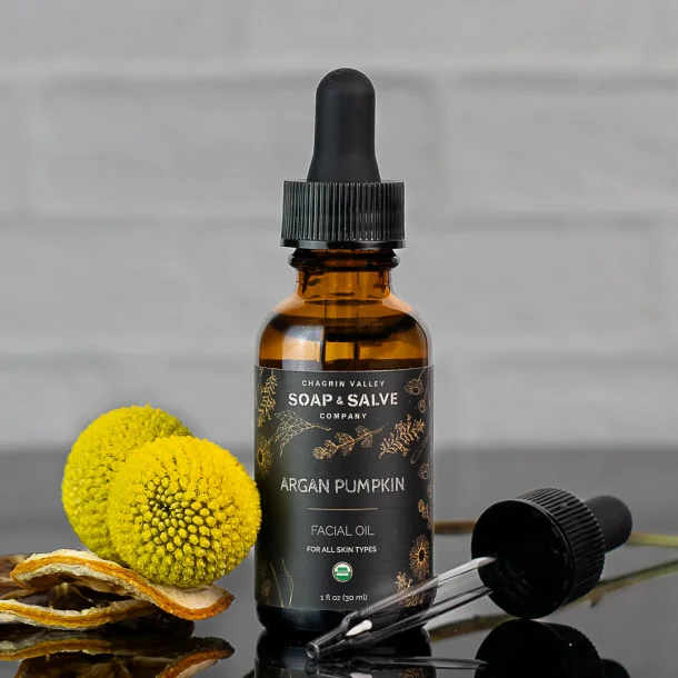 Organic Face oil: Argan Pumpkin: normal / fedtet hud, acne-udsat hud, tr beskadiget hud