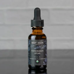 Organic Face Oil: Granatble &amp; Arganolie: normal/tr, moden, sart, solskadet hud, hudirritationer