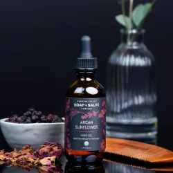 Argan Sunflower �kologisk h�rolie alle h�rtyper, split ends, fremmer v�kst 57 g.