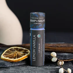 Lip Balm: Lemon Vanilla kologisk lbebalsam stick XXL 8,5 g