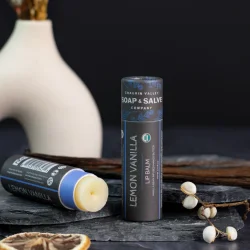 Lip Balm: Lemon Vanilla kologisk lbebalsam stick XXL 8,5 g