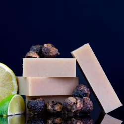 Soapnuts Citrus Mint �ko shampoo bar: Alle h�rtyper, fylde, glans, anti-h�rtab, sk�l, g�r h�ret tykt