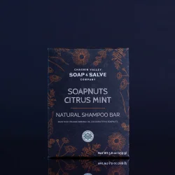 Soapnuts Citrus Mint �ko shampoo bar: Alle h�rtyper, fylde, glans, anti-h�rtab, sk�l, g�r h�ret tykt