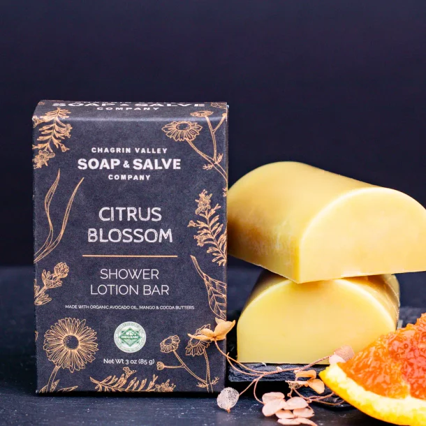 Citrus Blossom Shower Lotion Bar: kologisk bodylotion
