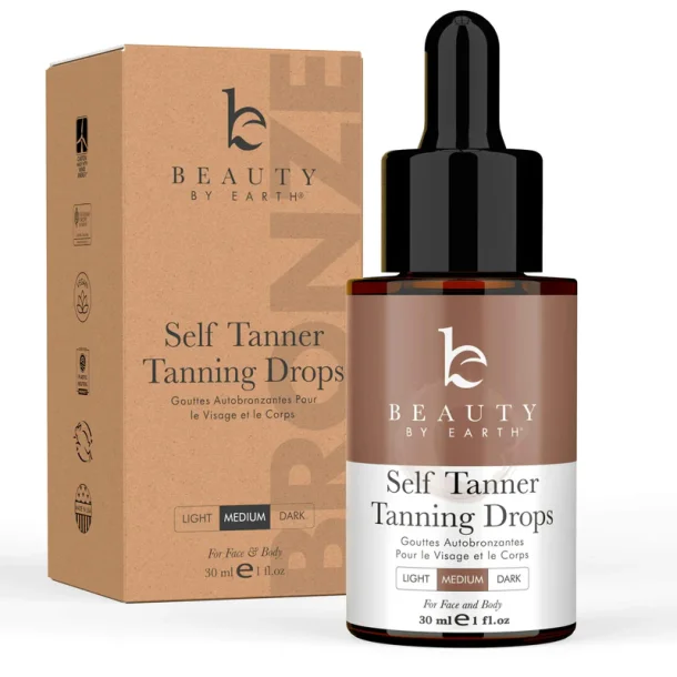 Self Tanner Drops: vegan cruelty-free, tilføres i creme/lotion
