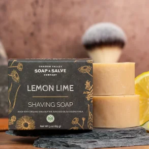 Lemon Lime Shaving soap: barbers�be til t�r kl�ende hud, modvirker �sk�gpest�