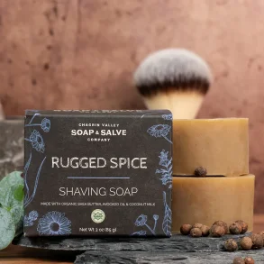 Rugged Spice Shaving soap: barbersbe til tr klende hud, modvirker skgpest