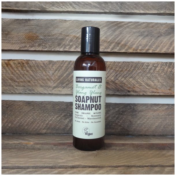 Bergamot &amp; Ylang flydende kologisk Soapnut shampoo