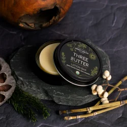 Three Butter Lotion Bar: hyppig hndvask, irriteret tr revnet hud, strkmrker, uden duft          