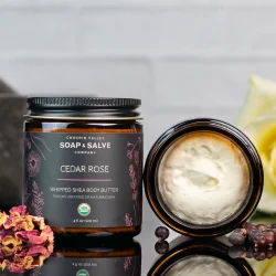 Whipped Shea Butter Rose Garden: helende kropscreme tr, dehydreret, moden hud