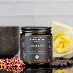 Whipped Shea Butter Rose Garden: helende kropscreme tr, dehydreret, moden hud
