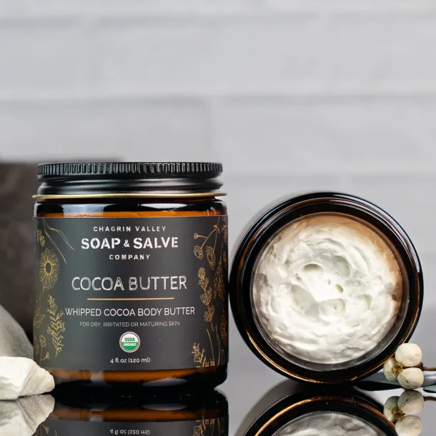 Whipped Cocoa Butter Body Cream: tør/kløende hud, gravide maver, strækmærker, uden duft