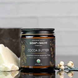 Whipped Cocoa Butter Body Cream: tr/klende hud, gravide maver, strkmrker, uden duft