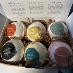 2.SORTERING: Healing Bath Bomb luksus badebomber