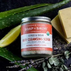 Cleansing Body Scrub Citrus &amp; sukker: eksfolierende organisk sukkerskrubbe krop