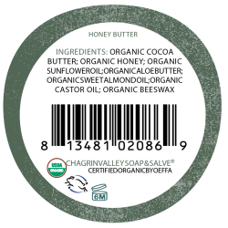 Organic lip balm Honey Butter: trre, solskoldede, revnede, sprukne lber
