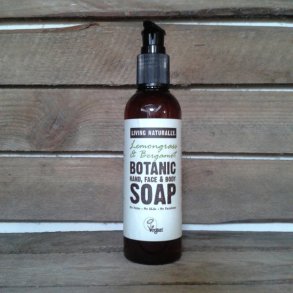 Living Naturally: Citrongrs Bergamot kologisk flydende soapnut sbe ansigt krop, alle hudtyper
