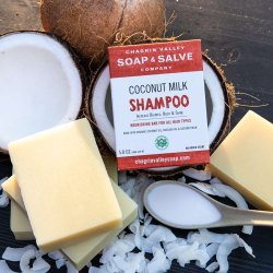 Coconut Milk kologisk shampoobar: alt hr, fremmer hrvkst, balsameffekt split-ends, trt hr 160g