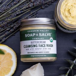 Buttercream cleansing face wash: kologisk ansigtsrens, bldgr huden, akne, urenheder, vegan