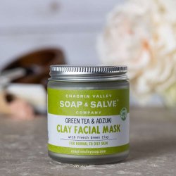 Green Tea &amp; Adzuki Clay Face Mask: ansigtsmaske til normal til let fedtet hud, hvede jne