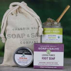 Chagrin Valley: Fabulous Feet Foot Care Bundle: gavest med kologiske fodplejeprodukter