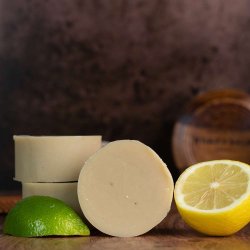 Lemon Lime Shaving soap: barbersbe til tr klende hud, modvirker skgpest