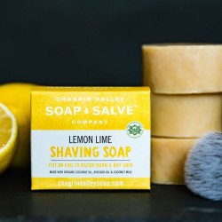 Lemon Lime Shaving soap: barbersbe til tr klende hud, modvirker skgpest