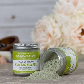 Green Tea & Adzuki Clay Face Mask: ansigtsmaske til normal til let fedtet hud, hvede jne