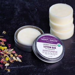 Lavender Rosemary Lotion Bar: tr revnet hud, hudirritationer, strkmrker