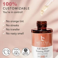 Self Tanner Drops: vegan cruelty-free, tilfres i creme/lotion
